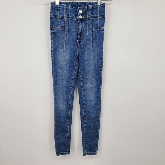 We The Free Light Wash Women's Skinny Denim Jeans Size 26 - Picture 1 of 10